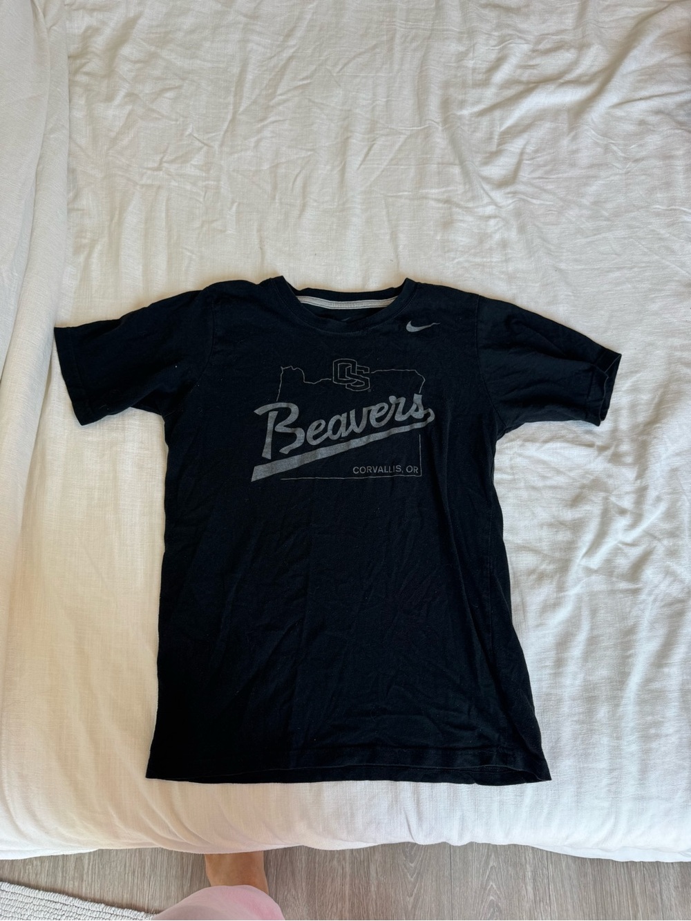 Nike Black "Beavers" Graphic Kids Short Sleeve Tee